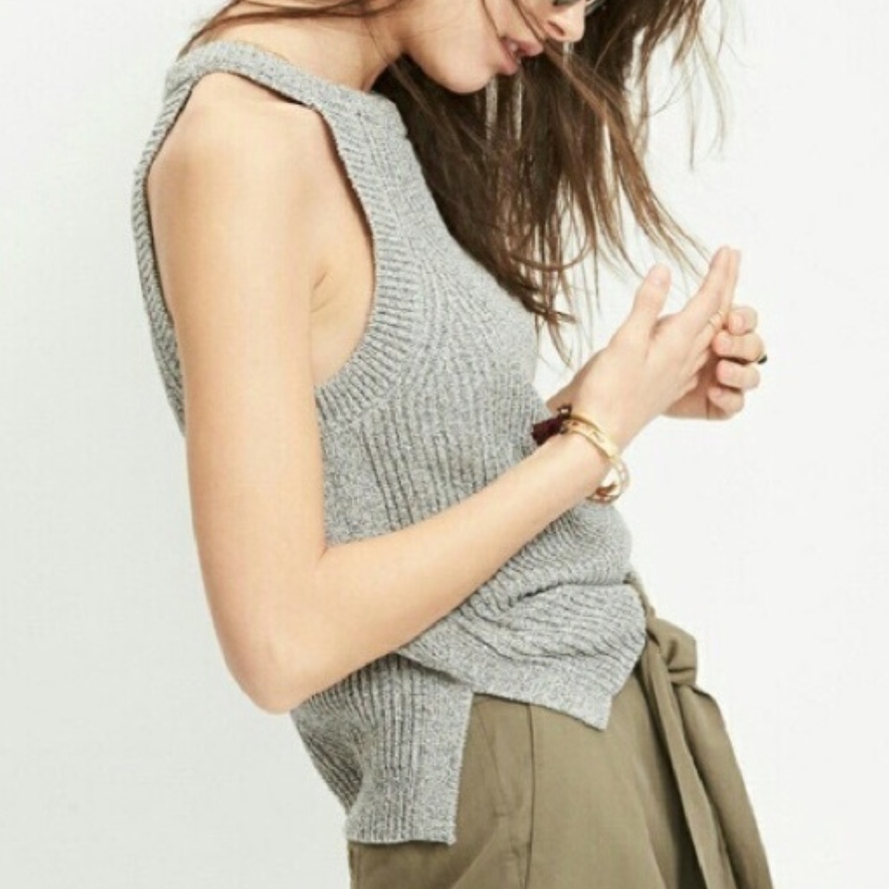 Madewell | Valley Sweater Tank, Grey